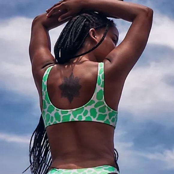 New! It’s now cool x free people 90’s crop animorf lime bikini top 1980 - Picture 2 of 8